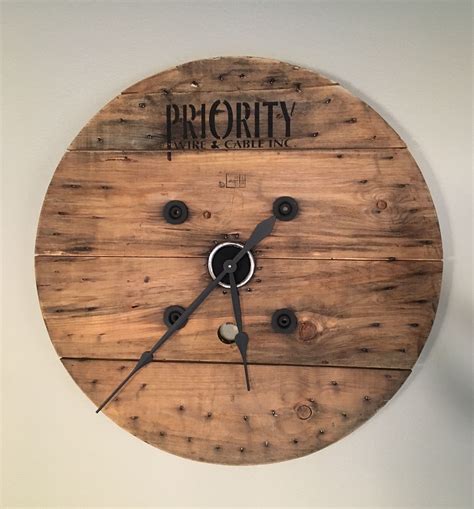 Wood Spool Clock I Made For Our Living Room Woodspool