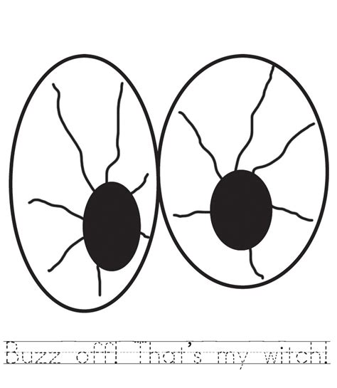 Tomskihalloween scary eye coloring view template: Handprint Coloring Page - Cliparts.co