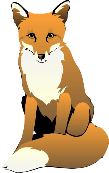 Fox Sitting Clip Art At Vector Clip Art Online