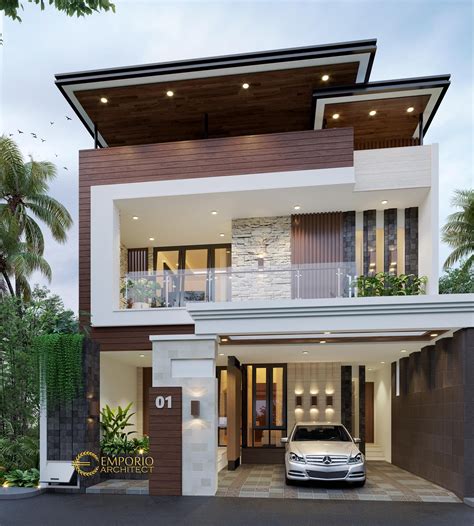 Desain Rumah Modern 3 Lantai Bapak Donny Di Jakarta Timur Modern Small