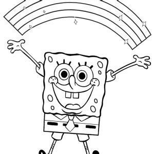 Sandy cheeks against the fish. SpongeBob Playing Skateboard Coloring Page : Kids Play Color