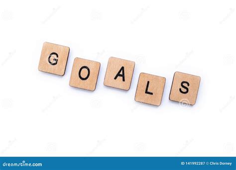 The Word Goals Stock Image Image Of Header Intention 141992287