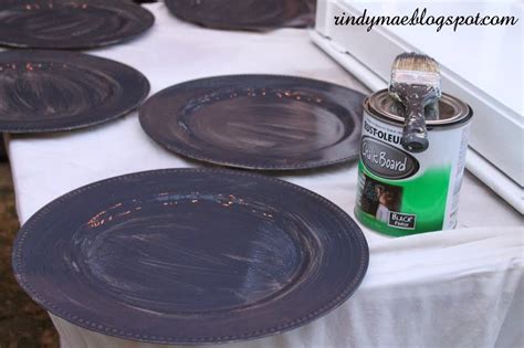 Rindy Mae Diy Chalkboard Chargers