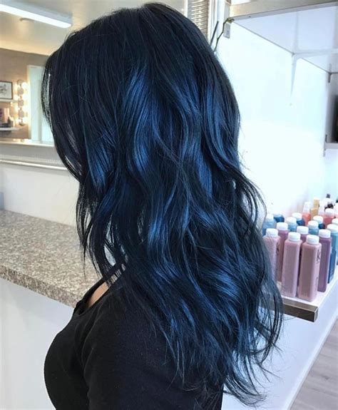 Midnight Blue Hair Color On Black Hair Soon Amaral