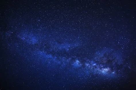 Milky Way Galaxy Long Exposure Photograph With Grain Stock Image