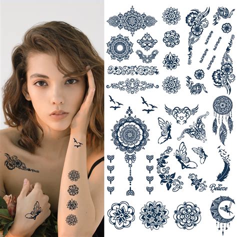 buy cuteliili semi permanent tattoo for women temporary tattoo for girls realistic fake tattoos