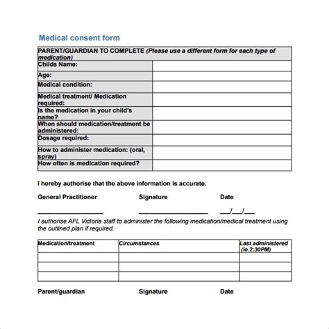 Medical Consent Form Pdf Printable Free Printable Consent Forms