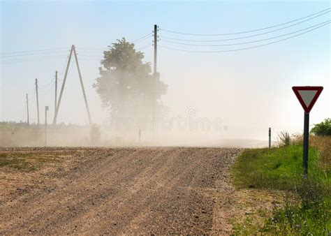 Dust Country Road Stock Image Image Of Track Mist 153819277