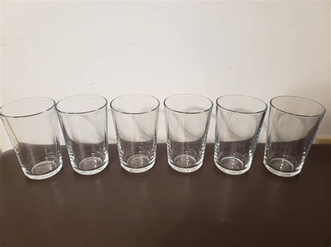 Ikea 2141 Glass Tumblers Clear 10 Oz Drinking Glasses Made In Etsy