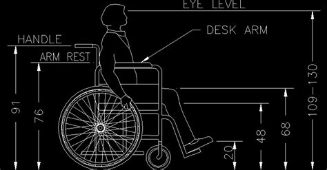 Cad Blocks Wheelchair Plan 2d Peatix