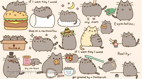 Find images of computer background. Pusheen Wallpapers - Wallpaper Cave