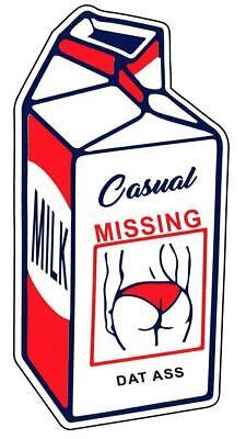 Milk Carton Missing Dat A Sticker EBay