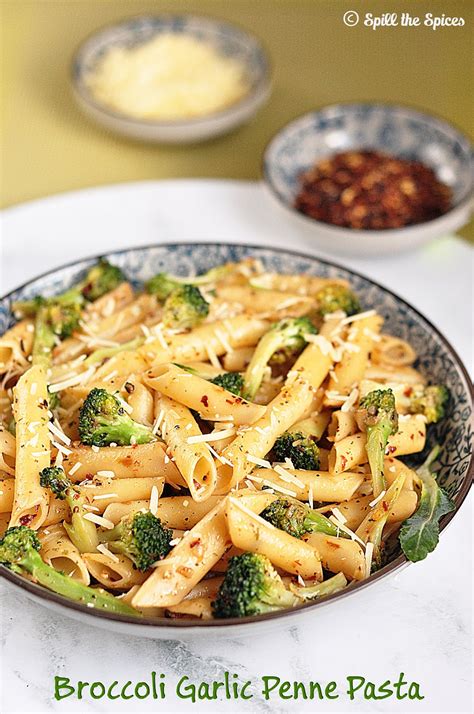 Broccoli Garlic Penne Pasta Spill The Spices