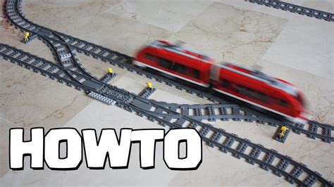 Howto Lego Train Narrow Switch Track Youtube