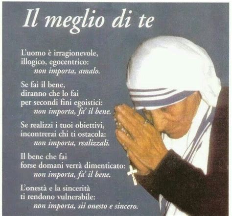 Per un continuo rinnovamento dell'amore come si trova scritto in tanti frasi e aforismi. Frasi Matrimonio Religiose Madre Teresa : Madre Teresa di ...