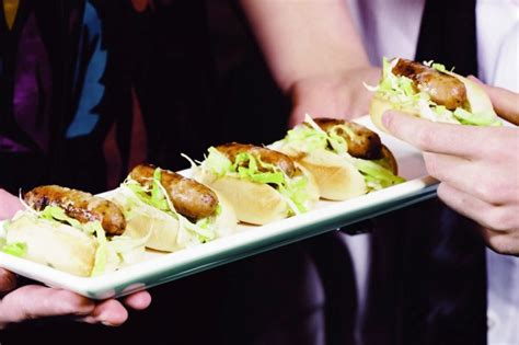 Mini Hot Dogs With Caesar Salad Slaw Recipe Au