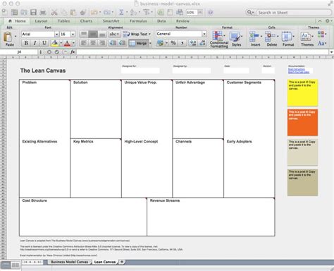 Business Model Canvas And Lean Canvas Templates Neos Chonos Inside