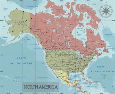 North America Maps Illustrations Royalty Free Vector Graphics And Clip