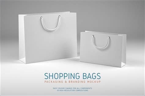 shopping bags mockup product mockups creative market