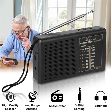 AM FM Radio, EEEkit Portable Radios with Best Reception, Battery ...
