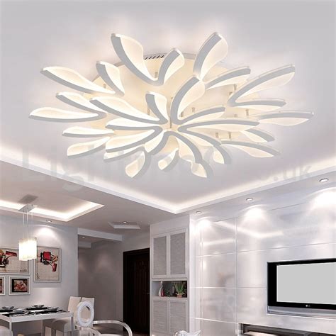 Chandeliers can uplift the style and dynamics it'll go great with exposed bricks and high ceilings. Personality 15 Lights Elegant Modern Flush Mount Ceiling ...