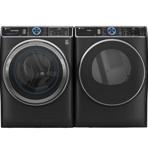 shop ge profile ultra fresh vent system 5 3 cu ft stackable front load washer and gas steam