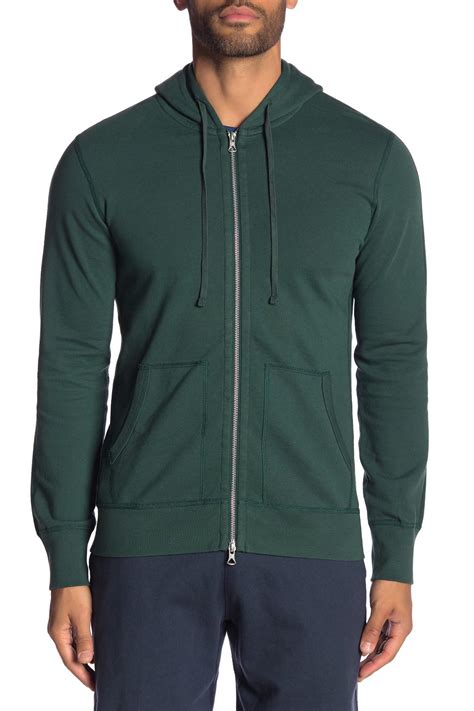 Searching for reigning champ hoodie? Reigning Champ Cotton Lightweight Full Zip Hoodie in Green ...