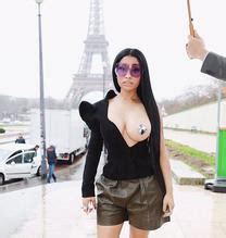 Nicki Minaj Sexy Rapper Paris Fashion Week Aznude