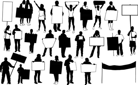 Protest People Silhouettes Png Logo Vector Downloads Svg Eps