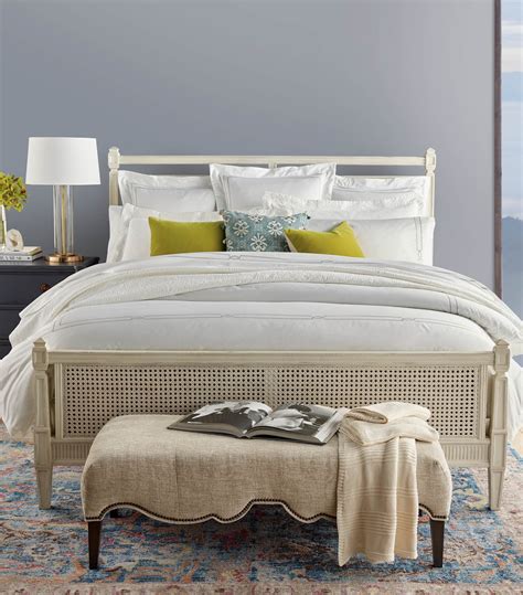 The louis bed features head and footboard of tightly woven cane surrounded in a hardwood frame with beading detail.mattress not included. Marion French Cane Bed | Bed, Bedroom furniture, Weathered oak