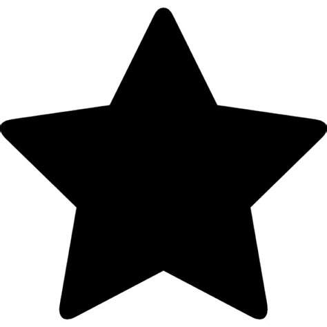 黒の5つの点の星 アイコン 無料ダウンロード