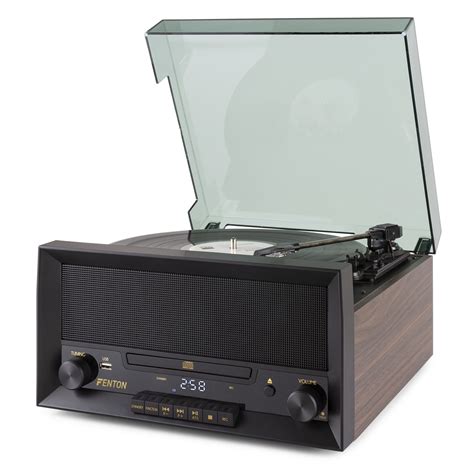 Fenton Rp135w Retro Record Player With Bluetooth And Cd