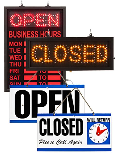 Looking for a good deal on open closed sign? LED Open Closed Signs | Flashing Window Displays for Retailers