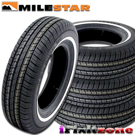 4 Milestar Ms775 20570r15 95s Sl All Season White Wall Tires 20570