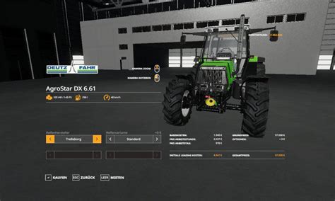 Deutz Fahr Agrostar Dx 61 Update V10 Fs19 Landwirtschafts Simulator