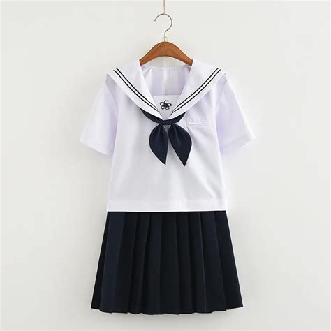 Jk Japanese School Sailor Uniform Fashion School Class Navy Sailor