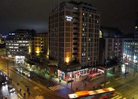 Night View From Scandic Byporten Hotel Clarion Hotel Royal