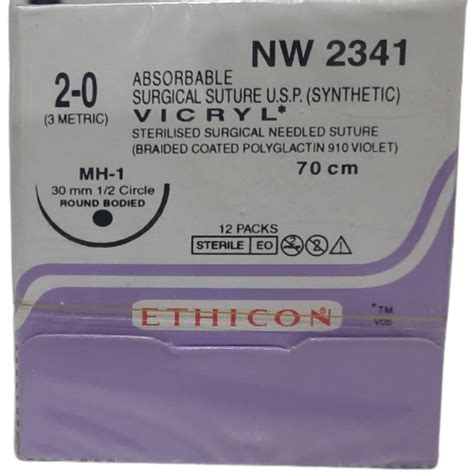 Buy Johnson And Johnson Ethicon Vicryl Absorbable Surgical Suture 2 0