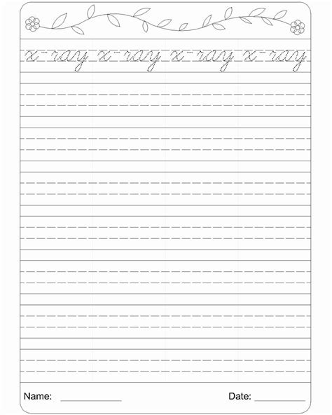 Empty cursive practice page / handwriting paper a4 sheet blank horizontal lines with diagonal guide lines cursive practice paper for elementary school canstock / enter the text you want to be on the page in the large box below, and it will be rendered using slanted, slightly stylized print lettering. 40 Cursive Writing Practice Pdf in 2020 | Writing practice ...