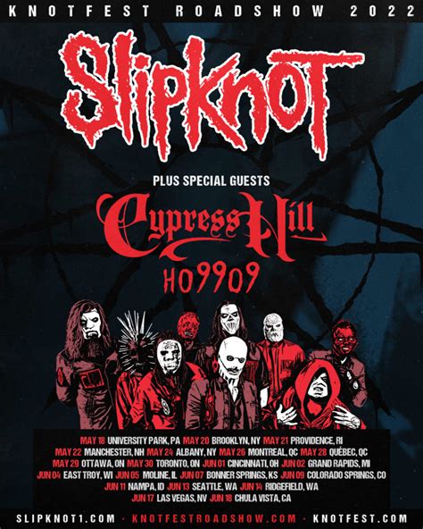 slipknot 2022 tour dates slipknot concert and festival schedules