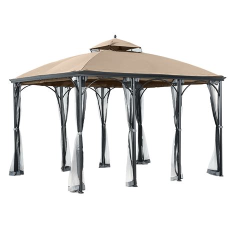 10 x 12 garden winds replacement canopy 10×12. Replacement Canopy for Somerset Gazebo - RipLock 350 ...