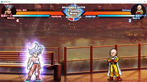 Goku Ultra Instinct Vs Saitama Incredible Fight Mugen Anime