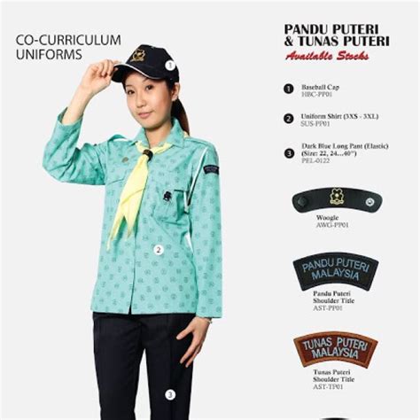 Baju Tunas Puteri Pandu Puteri Uniform Truly Billion Malaysia One Stop School Supplies Product