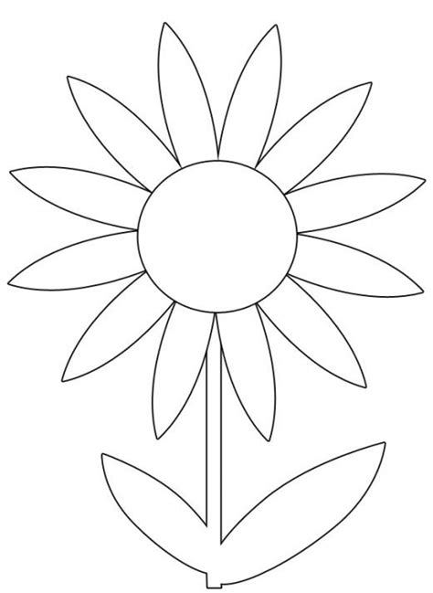 Large Size Free Printable Template For Spring Flowers