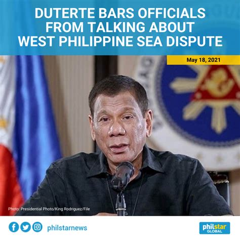On Twitter President Rodrigo Duterte Has Barred Officials From Talking About The