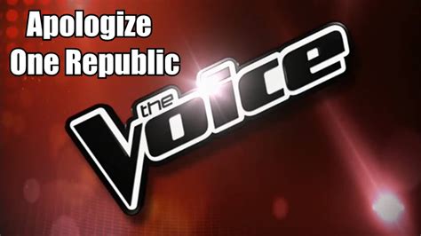 The Voice The Video Game Uag Sings Apologize By One Republic Youtube
