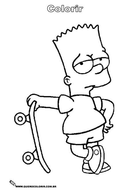 The series is a satirical depiction of american life, epitomized by the simpson family, which consists of homer, marge, bart, lisa, and maggie. Simpsons Para Colorir - AZ Dibujos para colorear