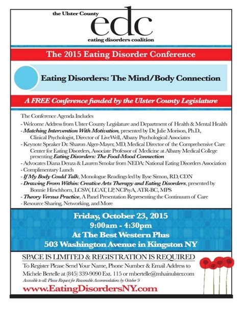 The 2015 Eating Disorders Conference Is October 23rd 2015 Mental
