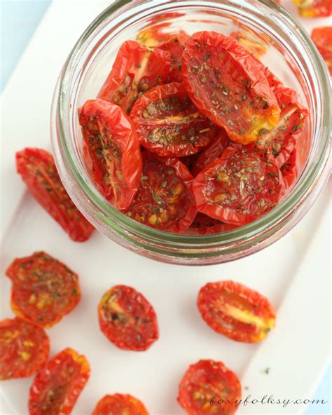 Oven Dried Tomatoes With Herbs Foxy Folksy