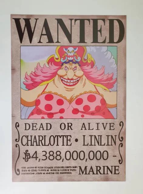 One Piece Wanted Dead Or Alive Charlotte Linlin Poster 20cm X 28cm Eur